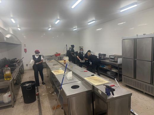 Trabalho de limpeza da GeoLimpa
