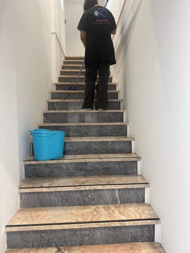 Trabalho de limpeza da GeoLimpa