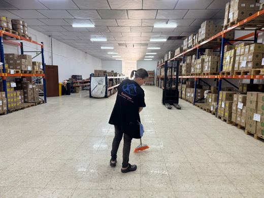 Trabalho de limpeza da GeoLimpa